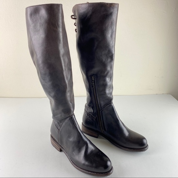 Bed Stu Manchester Tall Leather Half Zip Distressed Rustic Boots Sz. 7 - Picture 5 of 11